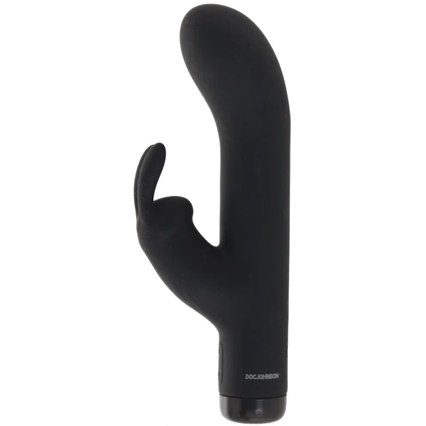In A Bag Silicone Rechargeable Rabbit Vibrator By Doc Johnson - Black