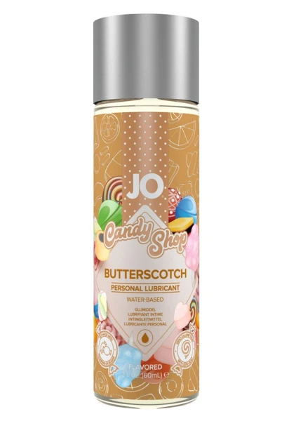 JO H2O Candy Shop Butterscotch Flavored Water Based Personal Lubricant 2 fl oz