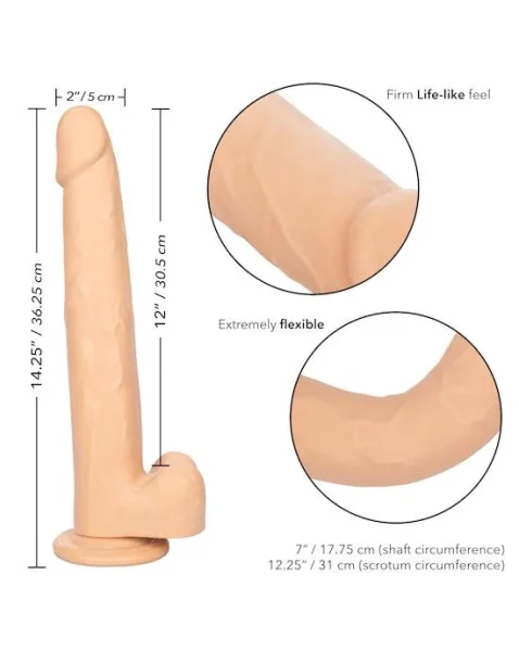 Size Queen Dildo - Ivory - 12 Inch
