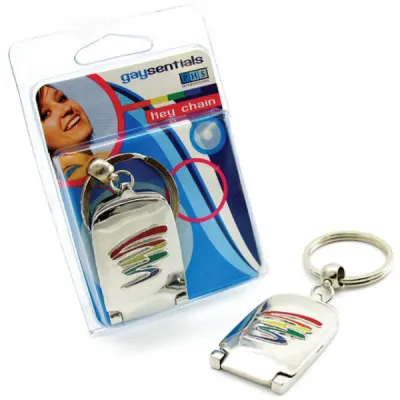 Gaysentials Mirror Key Chain Squiggle