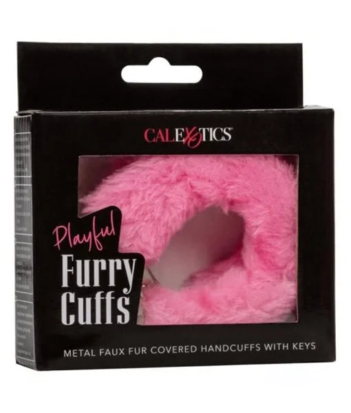 Playful Furry Cuffs - Pink