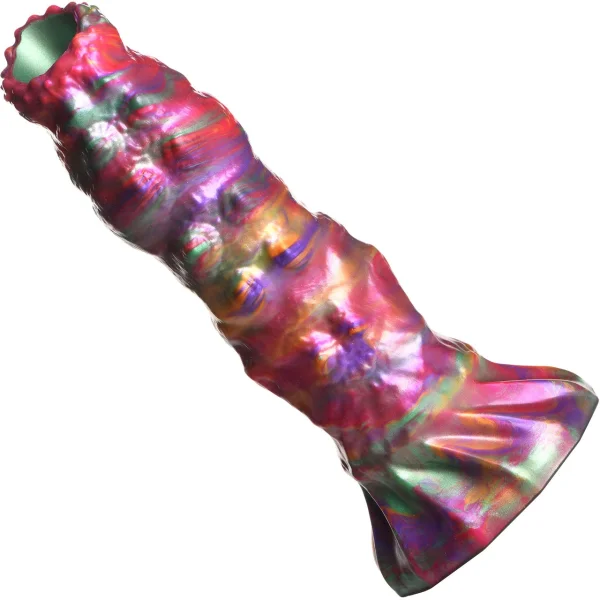 Larva 9" Ovipositor Silicone Suction Cup Dildo With Eggs By Creature Cocks
