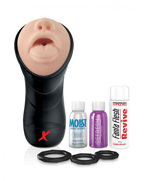 Pdx Elite Deep Throat Vibrating Mastorbator - Black