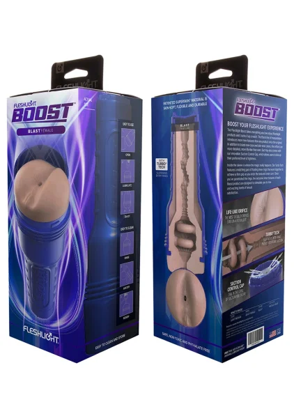 Fleshlight Boost Blast Butt With Vulva Penis Masturbator With Turbo Tech