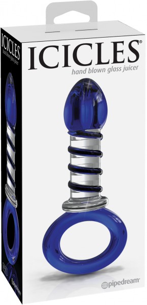 3.9'' Twisted Glass Butt Plug