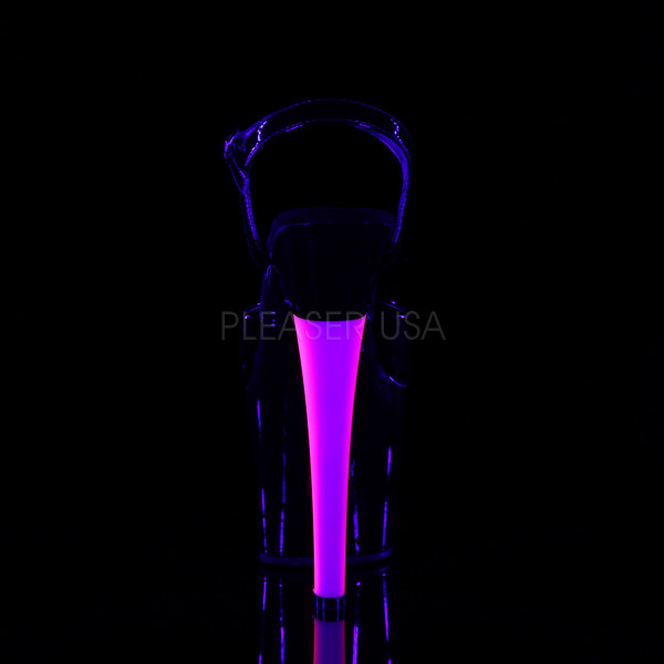 7 inches Heel, 3 1/4 inches PF Ankle Strap Sandal w/ UV Heel — image 4 of 12