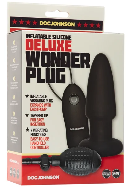 Deluxe Wonder Plug - Inflatable Vibrating Butt Plug — image 6 of 15