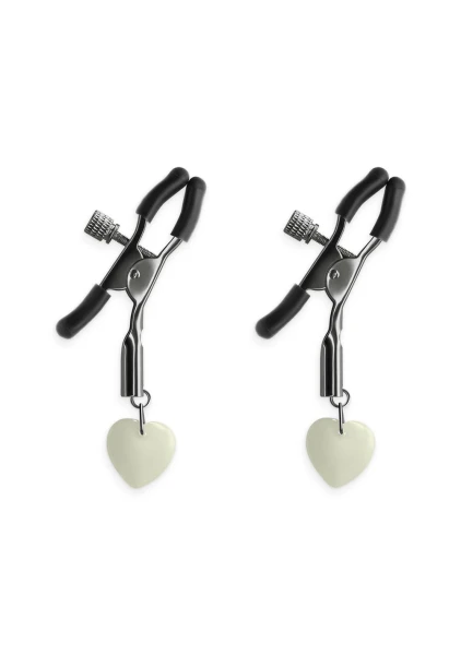 Bound Adjustable G3 Glow In The Dark Nipple Clamps by NS Novelties - Gunmetal