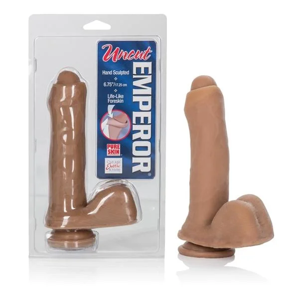 Uncut Emperor Lifelike Foreskin Realistic Dong