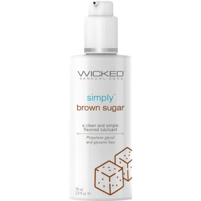Simply Aqua Water Based Personal Lubricant Brown Sugar 2 3 fl oz