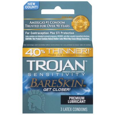 Trojan Bareskin Box of 3