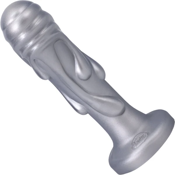 Magma Silicone 7" Dildo By Tantus - Silver