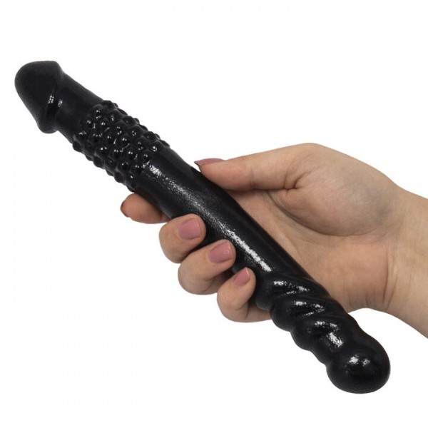 Black Double Sided Dildo - 10 Inch — image 4 of 4