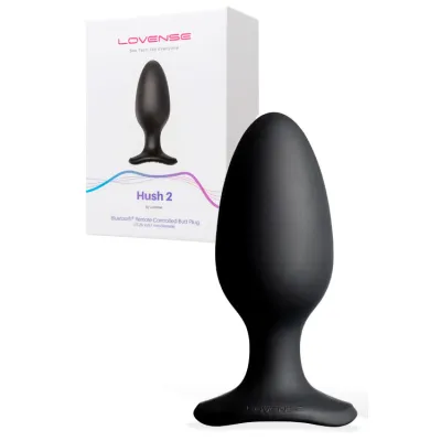 Lovense Hush 2 Large 5 9 Vibrating Butt Plug with App Control