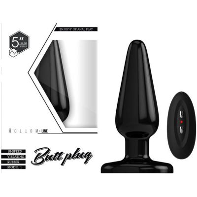 Bottom Line 5 Vibrating Butt Plug Rubber