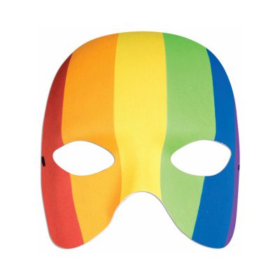 Rainbow Half Mask