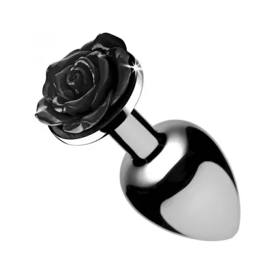 Black Rose Butt Plug Medium