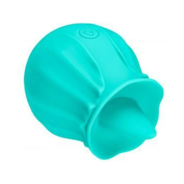 Clitoral Stimulation: Cloud 9 Health & Wellness Flutter Oral Tongue Stimulator Teal