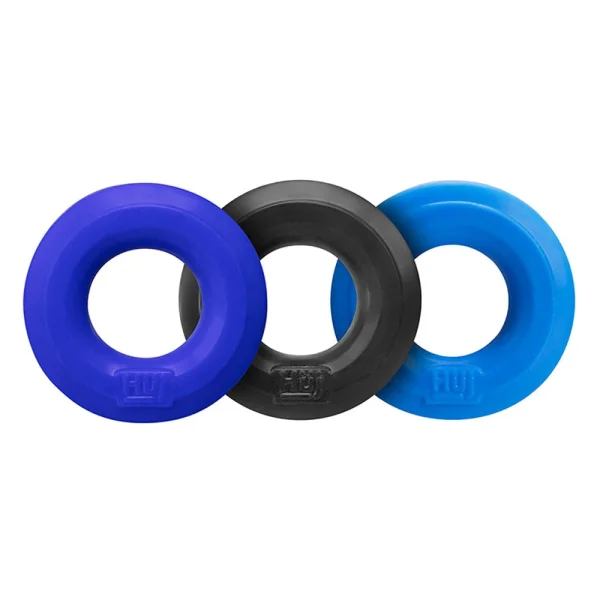 Hunkyjunk Huj3 C-Ring 3 Pk - Blue - Multi — image 5 of 6