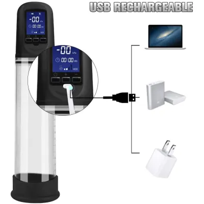 Luxury USB LCD Auto Penis Pump