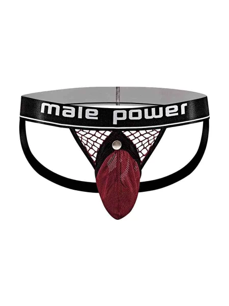 Cock Pit Net Cock Ring Jock - L- XL - Burgundy