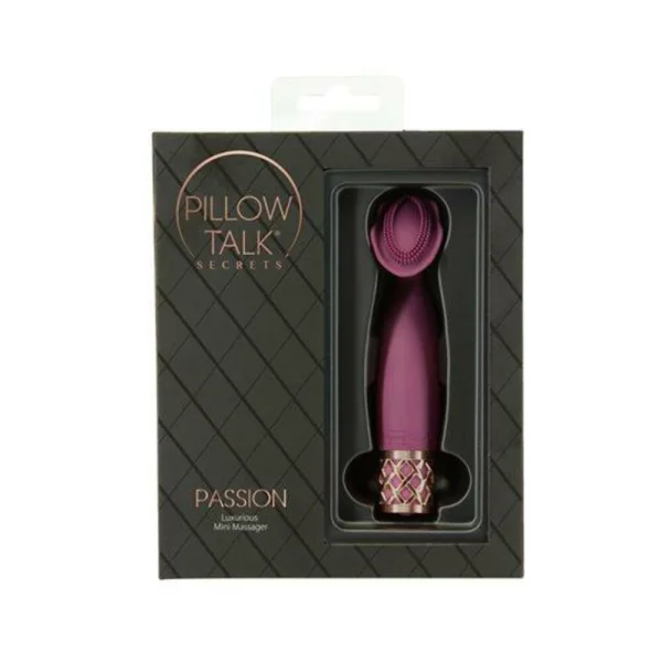 Personal Massagers: Pillow Talk Secrets Passion Rechargeable Silicone Clitoral Vibrator Wine