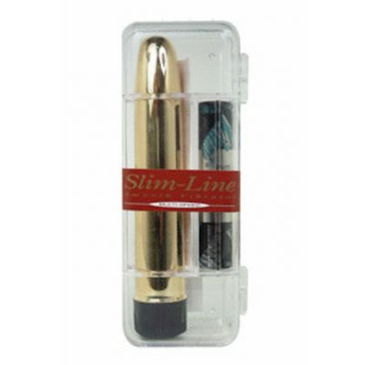 Slimline With Battery Plastic Box Gold