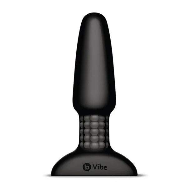 b-Vibe Rimming Plug 2 - Waterproof Remote Control Vibrating Anal Toy - Black