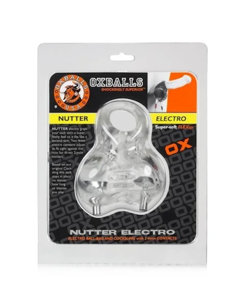 Nutter Electro Ballsack - 4mm - Clear - One Size