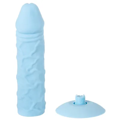Adam Eve Silicone Strap On System Blue