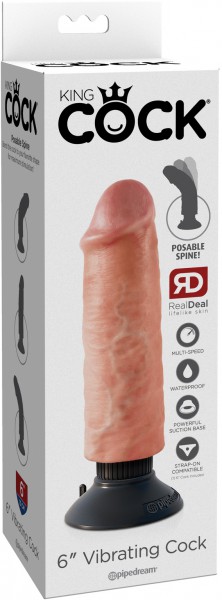 6" Vibrating Cock