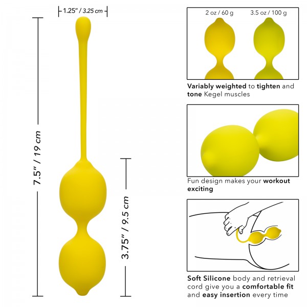 Kegel Training Set - Lemon