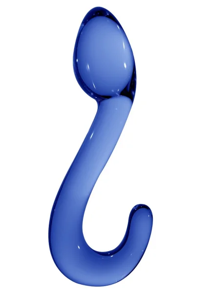 Glas 8" Ribbed G-Spot Glass Dildo