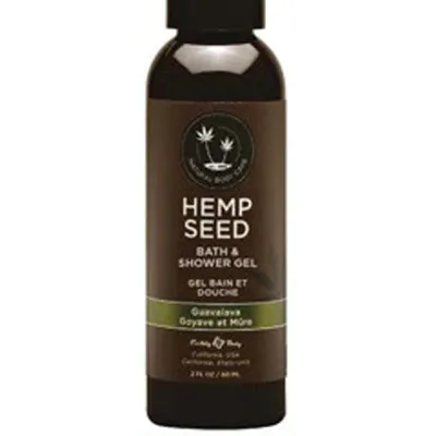 Hemp Seed Bath and Shower Gel Guavalava 2 Fl Oz 60ml