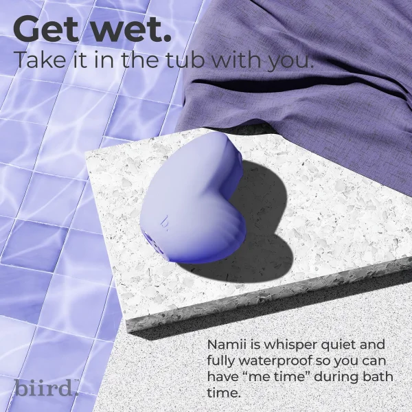 Namii  Pressure Wave Clitoral Suction Stimulator With Vibration & Mood Light By Biird - Lilac