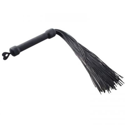 Bondara Black Silicone Flogger 16 Inch