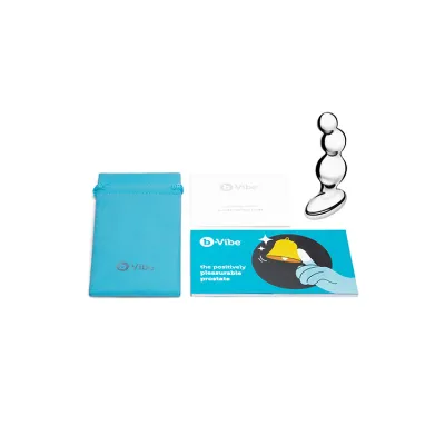 B Vibe 5 Stainless Steel Anal Beads