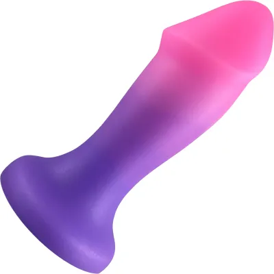 Hole Punch Fluke Silicone Dildo Butt Plug Purple Hombre