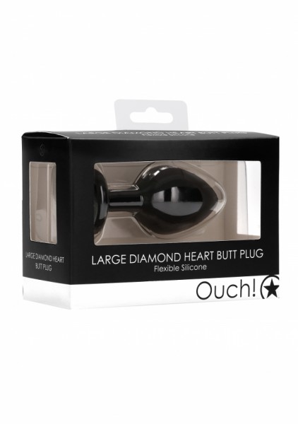 Large Diamond Heart Butt Plug
