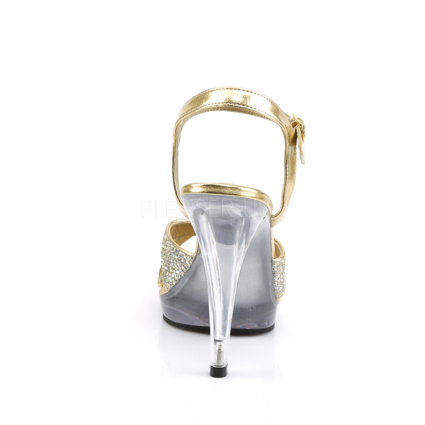 4 1/2 inches Heel, 1/2 inches PF Criss Cross Ankle Strap Sandal — image 4 of 5
