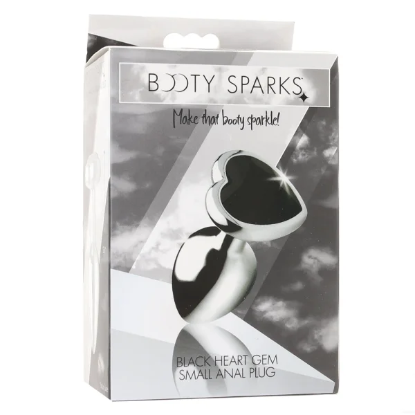 Booty Sparks Black Heart Gem Anal Plug