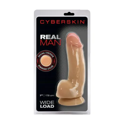 Cyberskin Real Man Wide Load Dildo Flesh 7 7 Inch