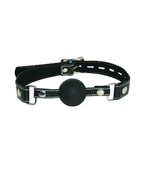 Edge Silicone Ball Gag - Black — image 2 of 2