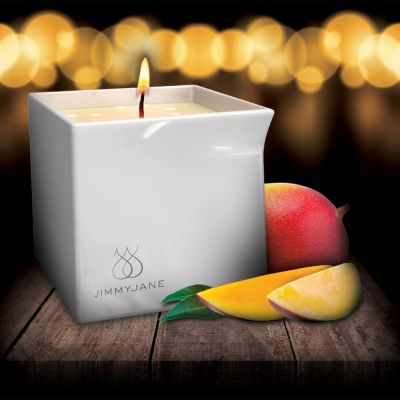 Jimmyjane Afterglow Natural Massage Oil Candle Mystic Mango