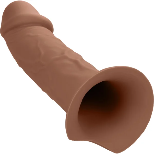 Performance Maxx Life-Like Silicone 7" Hollow Penis Extension With Harness By CalExotics - Chocolate