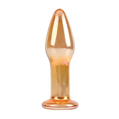 Lucent Metallic Glass Butt Plug