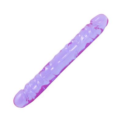 Crystal Jellies 12 Inch Jr Double Dildo Purple 12 Inch