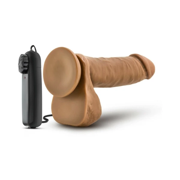 Loverboy -  Soccer Champ - Vibrating 8 Inch Realistic Dildo - Mocha — image 7 of 11