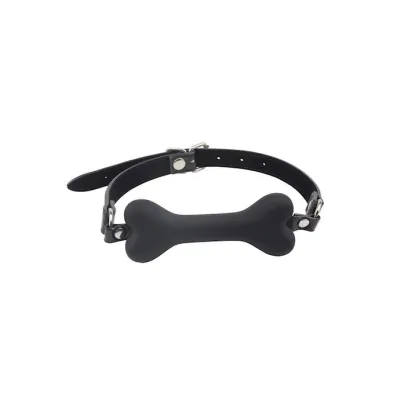 Doggle Bone Bit Gag Black