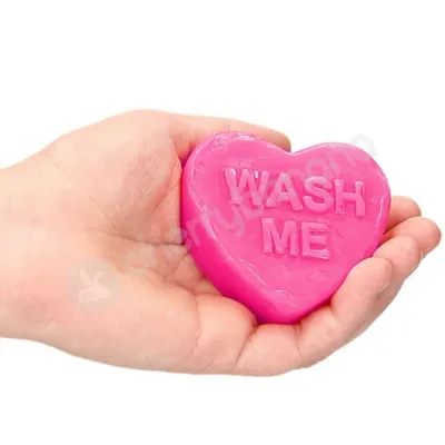 S Line Heart Shaped Soap Wash Me